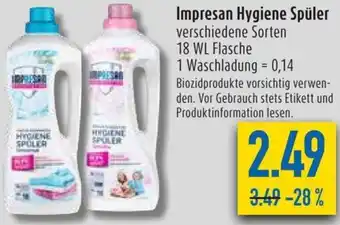 diska Impresan Hygiene Spüler 18 WL Flasche Angebot