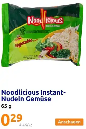 Action Noodlicious Instant-Nudeln Gemüse 65 g Angebot