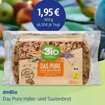 dm drogerie dmBio Das Pure Hafer- und Saatenbrot 300 g Angebot
