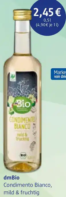 dm drogerie dmBio Condimento Bianco, mild & fruchtig 0,5 L Angebot