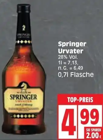 Edeka Springer Urvater 0,7L Flasche Angebot