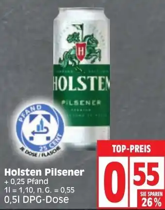 Edeka Holsten Pilsener 0,5 L DPG Dose Angebot