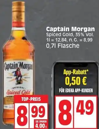 Edeka Captain Morgan 0,7 L Flasche Angebot