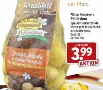 Wasgau Pfälzer Grumbeere Pellissimo Speisefrühkartoffeln 2-kg-Beutel Angebot