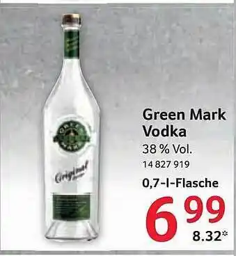 Selgros Green Mark Vodka Angebot