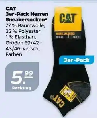 NETTO Cat 3er-pack Herren Sneakersocken Angebot