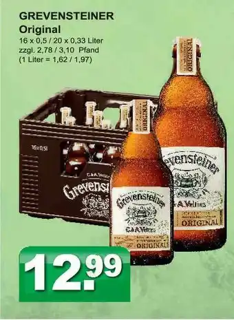 Getränkeparadies Gefromm Grevensteiner Original Angebot