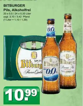 Getränkeparadies Gefromm Bitburger Pils Alkoholfrei Angebot