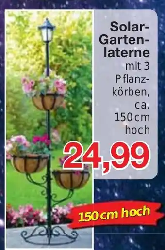 Jawoll Solar-Garten-laterne mit 3 Pflanz-körben, ca. 150 cm hoch Angebot