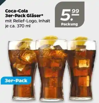 NETTO Coca Cola 3er Pack Gläser Angebot