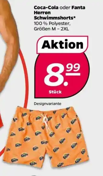 NETTO Coca Cola oder Fanta Herren Schwimmshorts Angebot