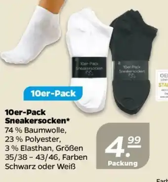 NETTO 10er Pack Sneakersocken Angebot