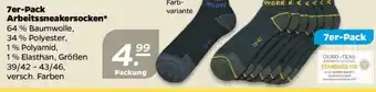 NETTO 7er Pack Arbeitssneakersocken Angebot