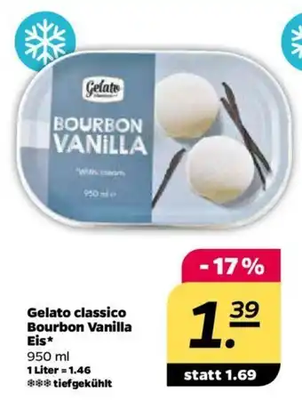 NETTO Gelato classico Bourbon Vanilla Eis 950ml Angebot