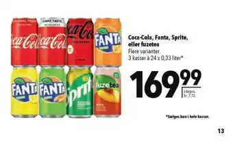 CITTI Markt Coca-cola, Fanta, Sprite, Eller Fuzetea Angebot