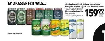 CITTI Markt Albani Odense Classic, Pilsner Royal Classic, økologisk, Pilsner, Export, Faxe Kondi Eller Free Angebot