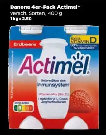 NETTO Danona 4er Pack Actimel 400g Angebot