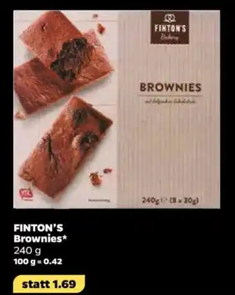 NETTO Finton's Brownies 240g Angebot