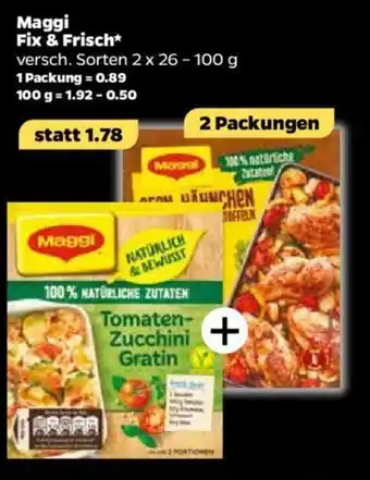 NETTO Maggi Fix & Frisch 2x26-100g Angebot