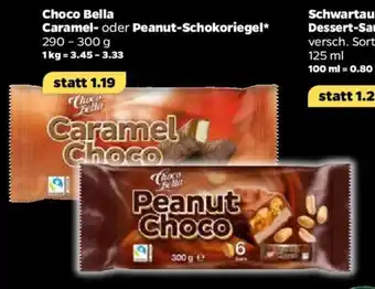 NETTO Choco Bella Caramel oder Peanut Schokoriegel 290-300g Angebot