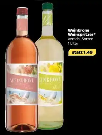 NETTO Weinkrone Weinspritzer 1L Angebot