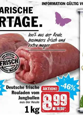 Hit Deutsche frische Rouladen vom Jungbullen 1kg Angebot