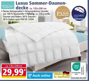 Norma ORTHO-Vital Luxus Sommer-Daunendecke Angebot