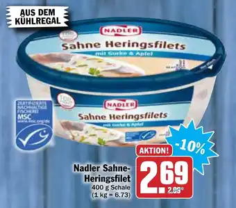 AEZ Nadler Sahne Heringsfilet 400g Angebot