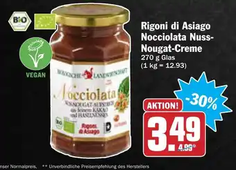 AEZ Rigoni di Asiago Nocciolata Nuss Nougat Creme 270g Angebot