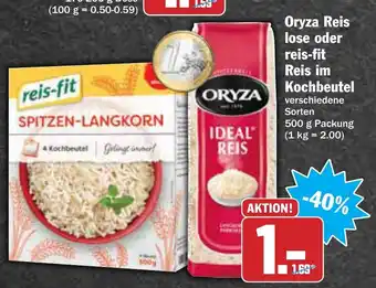 AEZ Oryza Reis lose oder reis fit Reis im Kochbeutel 500g Angebot