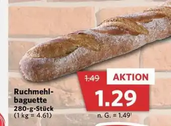 Combi Ruchmehl-baguette 280-g-Stück (1 kg = 4.61) Angebot