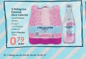 Selgros S. Pellegrino Essenza Zero Calories Angebot