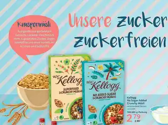 Selgros Kellogg No Sugar Added Crunchy Müsli Angebot