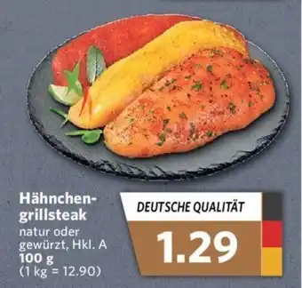 Combi Hähnchen-grillsteak natur oder gewürzt, Hkl. A 100 g (1 kg = 12.90) Angebot