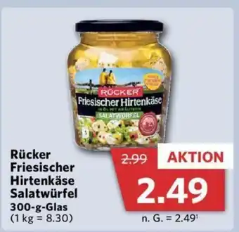 Combi Rücker Friesischer Hirtenkäse Salatwürfel 300-g-Glas (1 kg = 8.30) Angebot