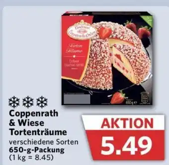 Combi Coppenrath & Wiese Tortenträume verschiedene Sorten 650-g-Packung (1 kg = 8.45) Angebot