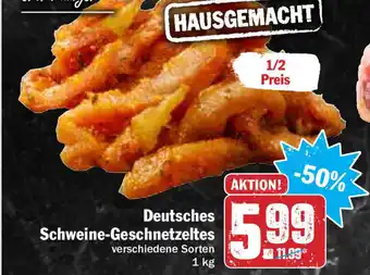 Hit Deutsches Schweine-Geschnetzeltes 1kg Angebot