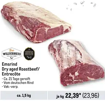 METRO True WILDERNESS Emsrind Dry aged Roastbeef/ Entrecôte ca. 1,5 kg Angebot