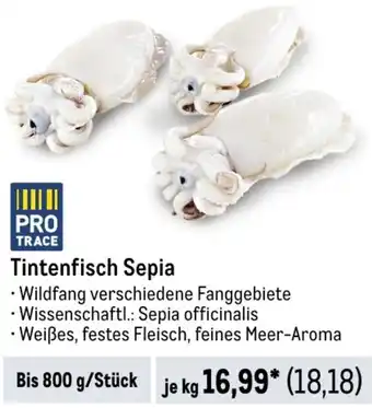 METRO PRO TRACE Tintenfisch Sepia Bis 800 g/Stück Angebot