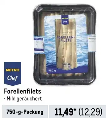 METRO METRO Chef Forellenfilets 750-g-Packung Angebot