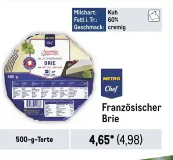 METRO METRO Chef Französischer Brie 500-g-Torte Angebot