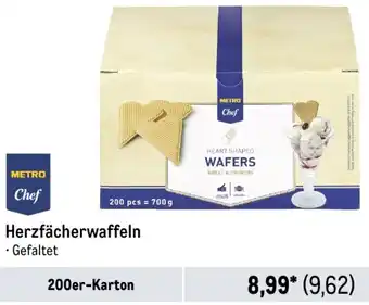 METRO METRO Chef Herzfächerwaffeln 200er-Karton Angebot