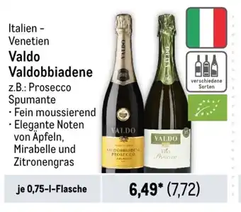 METRO Valdo Valdobbiadene je 0,75-l-Flasche Angebot