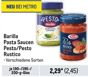 METRO Barilla Pasta Saucen 190/195/200-g-Glas Angebot