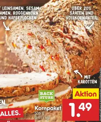 Netto Marken-Discount Kornpaket 505g Angebot