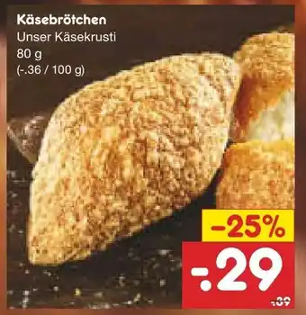 Netto Marken-Discount Käsebrötchen 80g Angebot