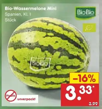 Netto Marken-Discount Bio Wassermelone Mini Angebot