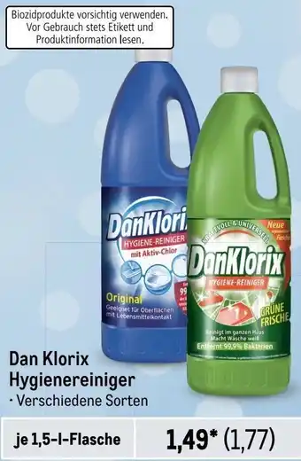 METRO Dan Klorix Hygienereiniger 1,5-L-Flasche Angebot