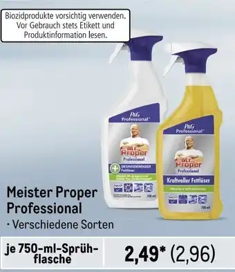 METRO Meister Proper Professional 750-ml-Sprühflasche Angebot