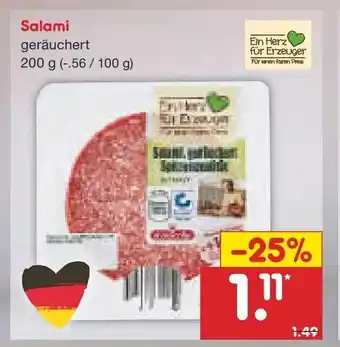 Netto Marken-Discount Salami 200g Angebot